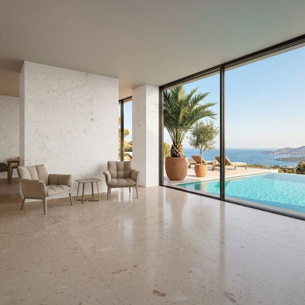 Shell Reef Tumbled Limestone Pavers 24×36