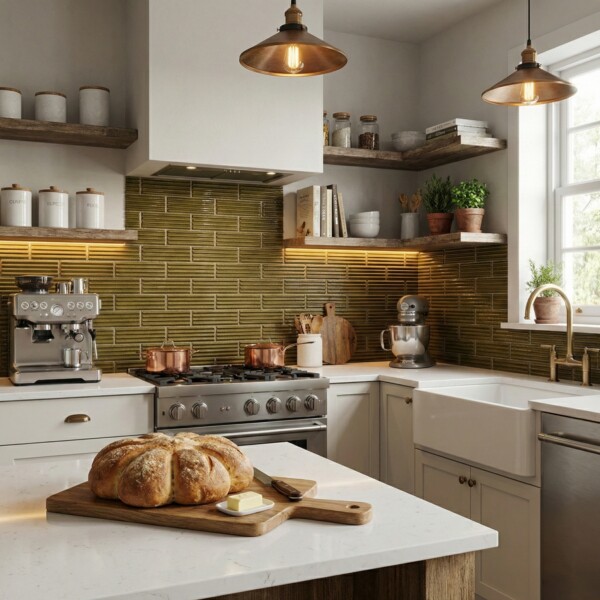 Grove Leather Fluted Glazed Terracotta Tiles 2 1/4×7 9/16