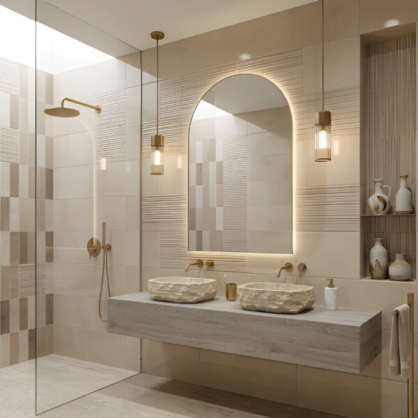 Nat Glossy Ceramic Wall Decos 4×12