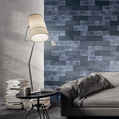 Blu Esercito Glazed Ceramic Wall Decos 4×12 (WIS12376)