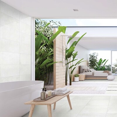 Cemento White Honed Porcelain Tile 12×24 (WIS13102)