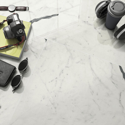 Bianco S Polished Porcelain Tile 24×24 (WLE00008)