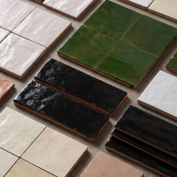 Blanc Niege Glossy Zellige Tiles 4×4