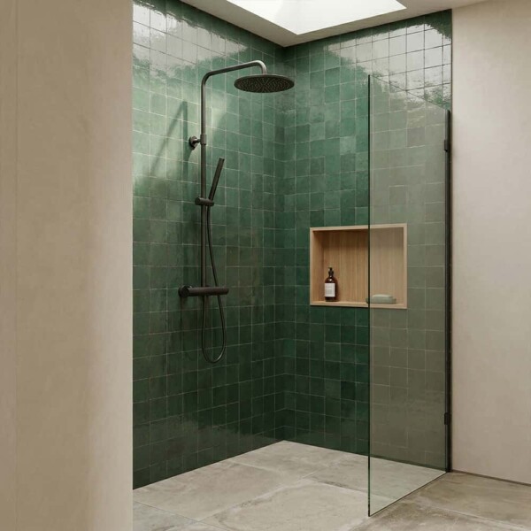 Vert Menthe Glossy Zellige Tiles 4×4