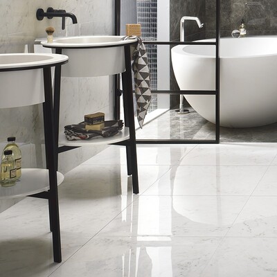 Carrara Blanco Natural Porcelain Tile 12×24 (WNB00351)