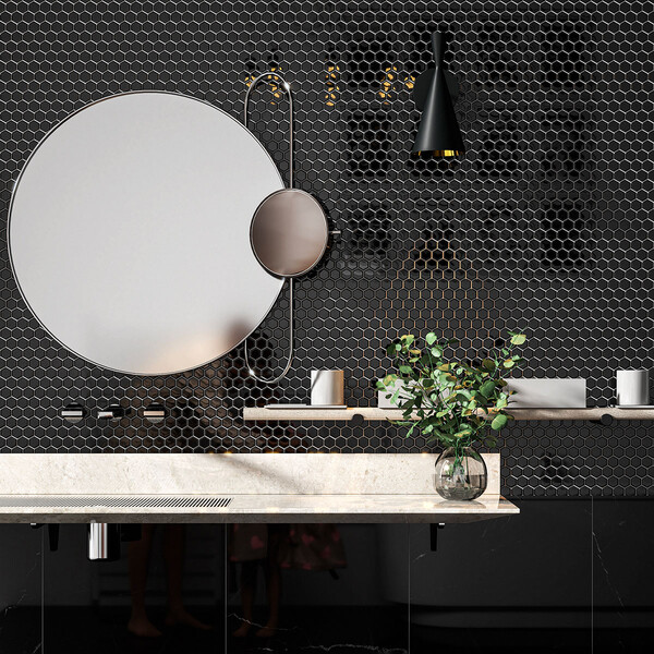 Black Polished  Marble Tiles 18×18