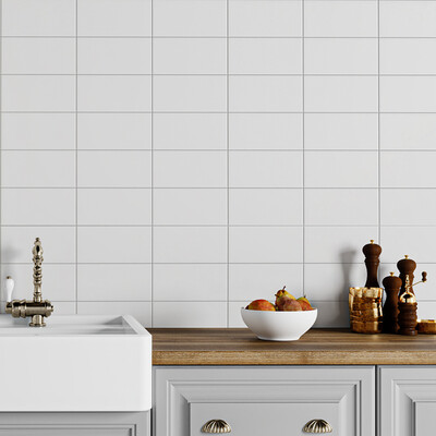 White Matte Ceramic Tile 4×8 (WQA10170)