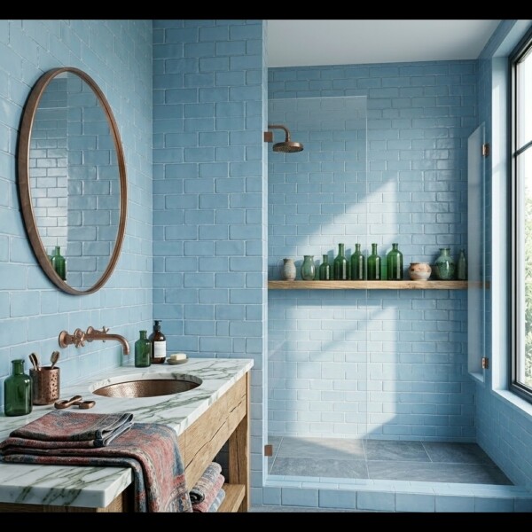Aegean Matte Subway Glass Tiles 2×6