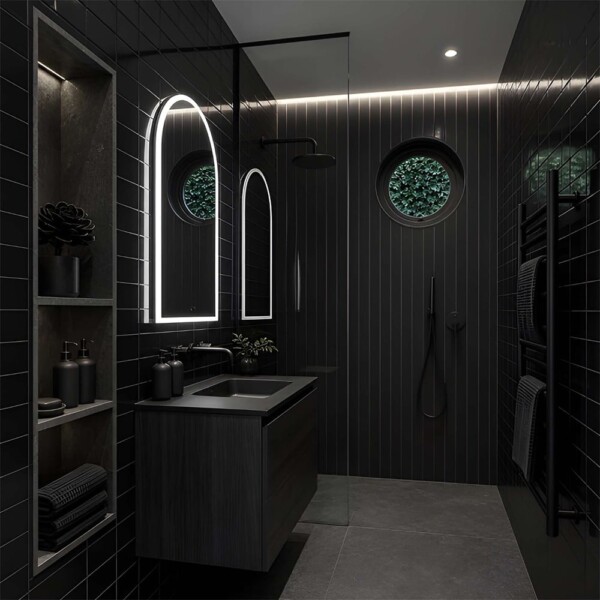 Noir Matte Subway Ceramic Tiles 4×12