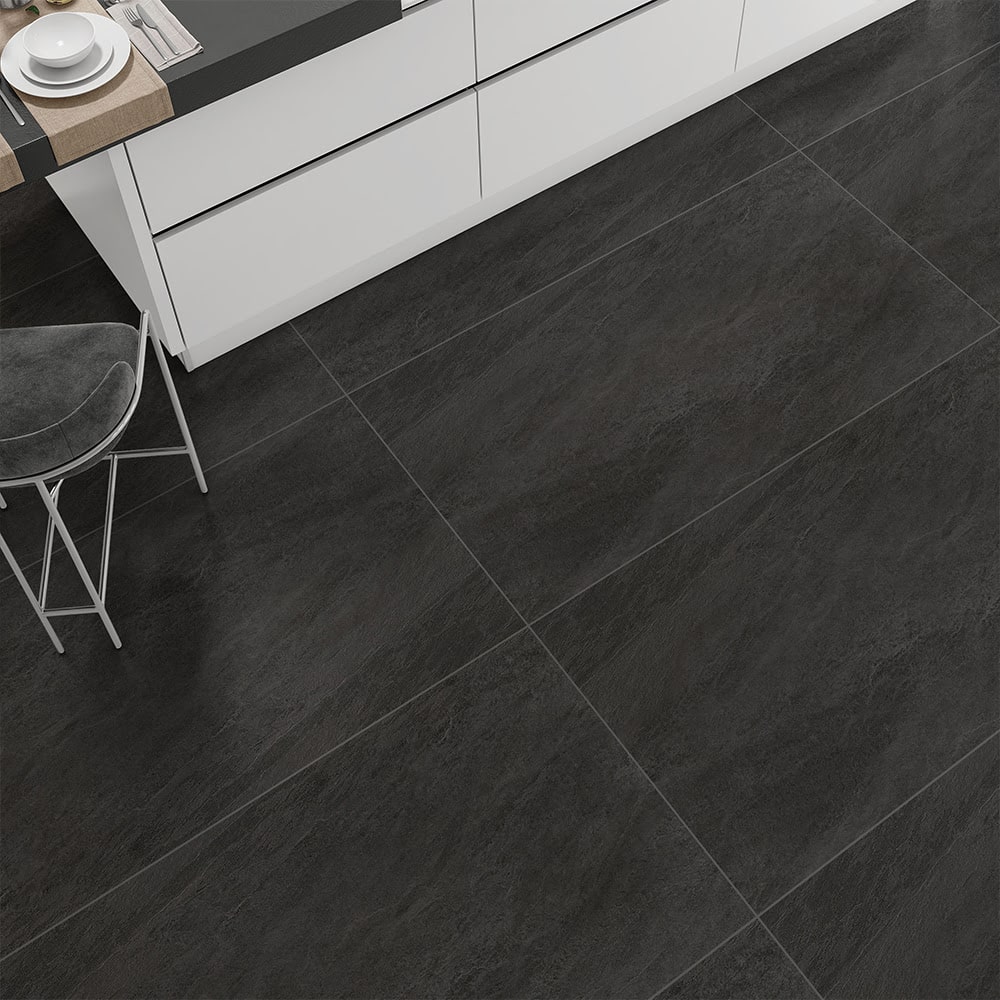 Seamless Black Tile Floors for Your Living Space That Last