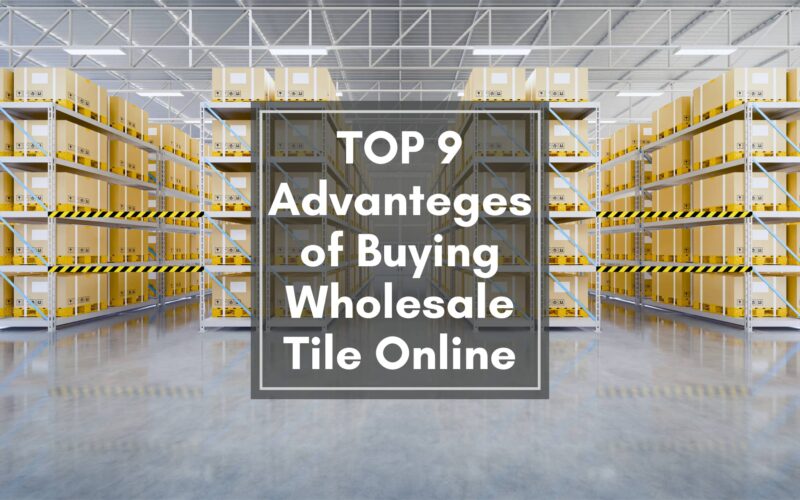 Rich results on Google's SERP when searching for 'advantages of buying wholesale tile'