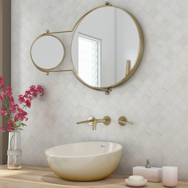 arabesque tile backsplash