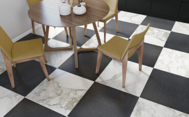 checkerboard floor tile
