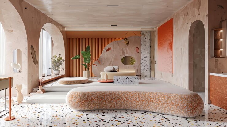 multicolor terrazzo tile