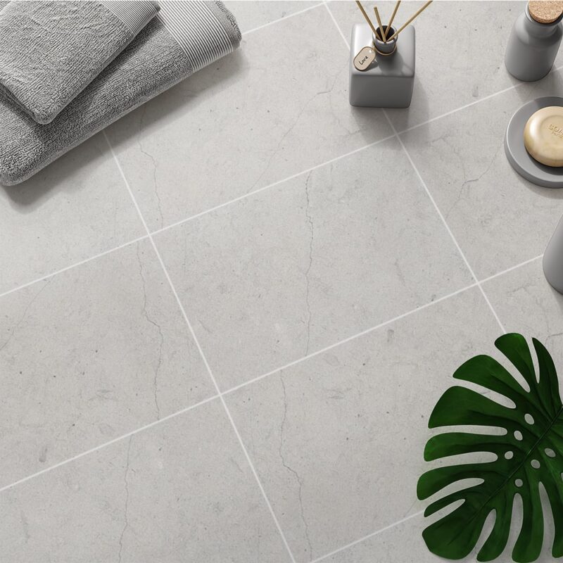 gray limestone tile