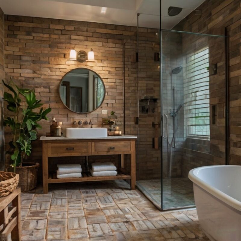 rustic bathroom design