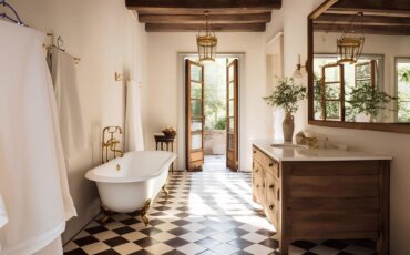 farmhouse bathroom