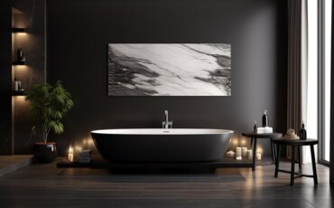 black bathroom ideas