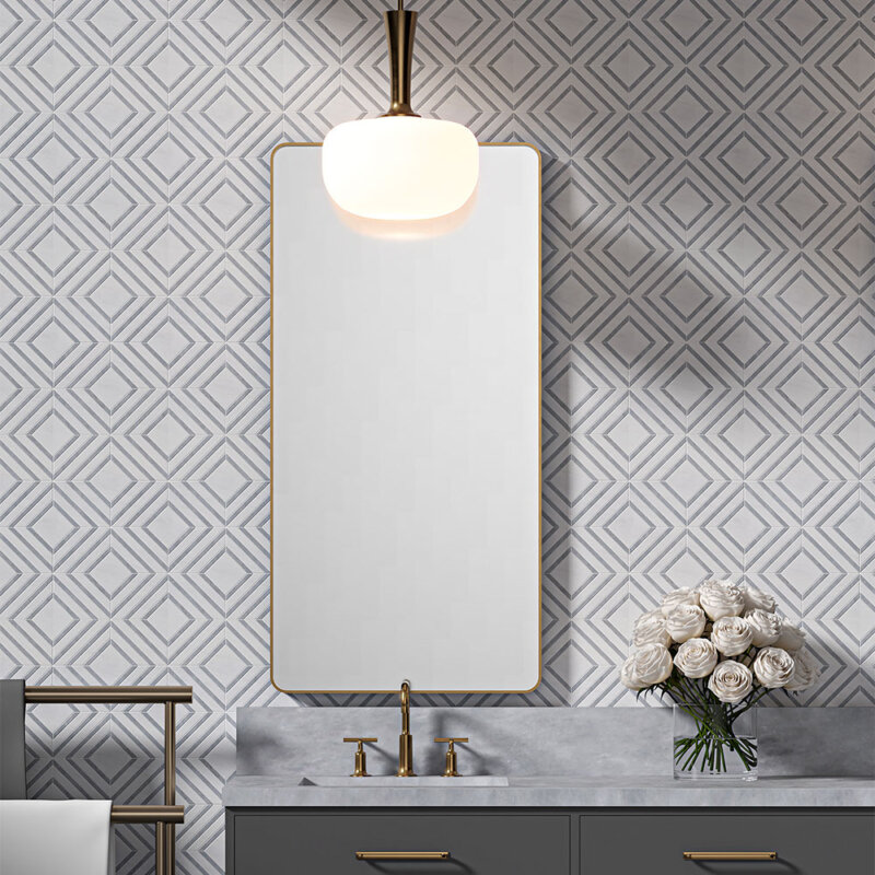 white decorative tiles