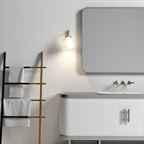 basket weave marble tile