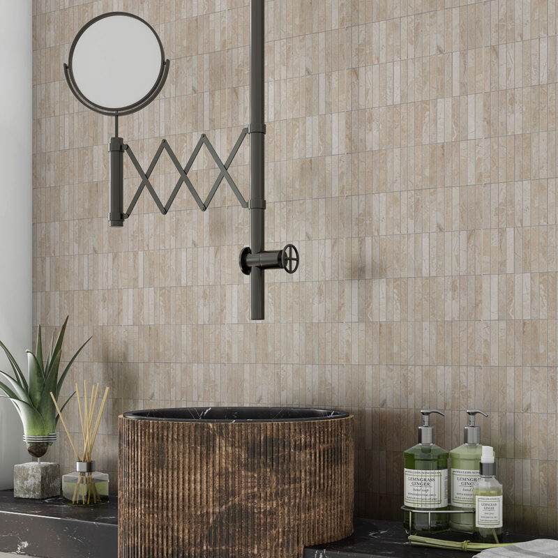 marble mosaic backsplash