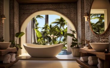 natural stone bathroom