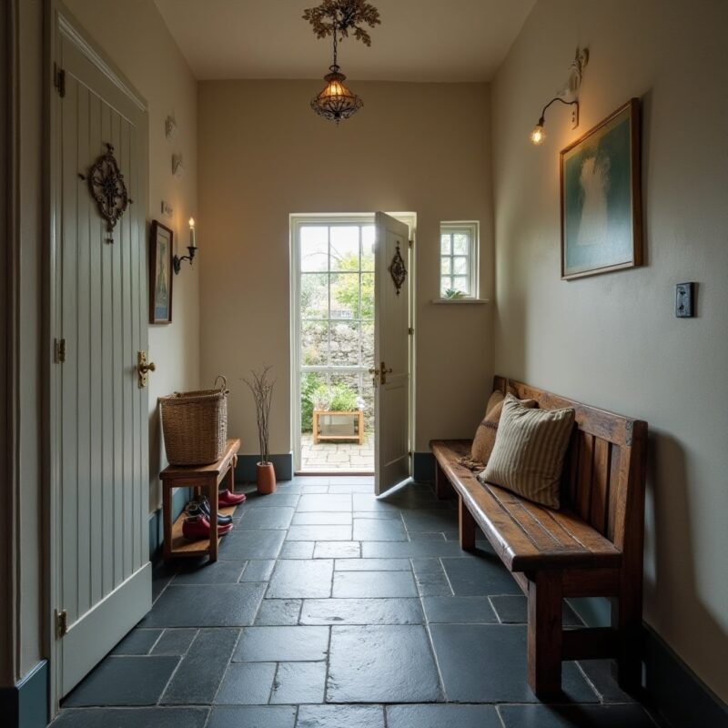 slate flooring