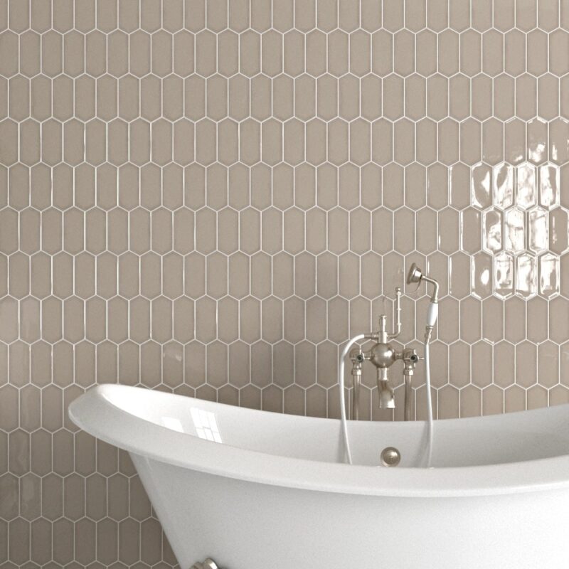 beige picket tile