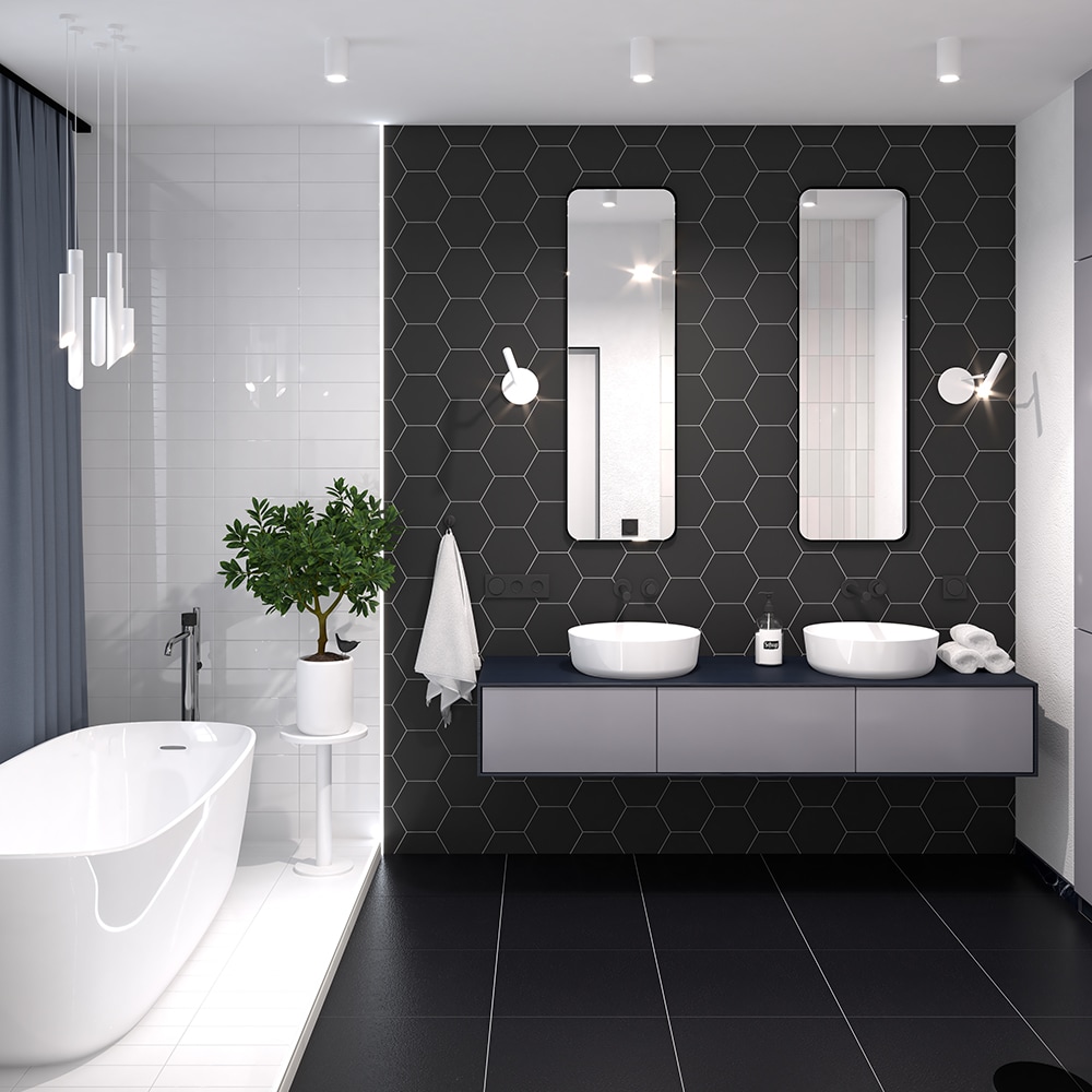 granite shower floor tile