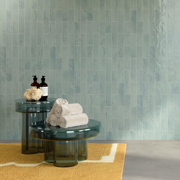 blue porcelain tile