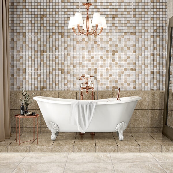 brown marble tile