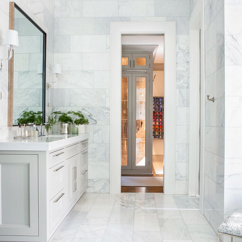marble backsplash tile