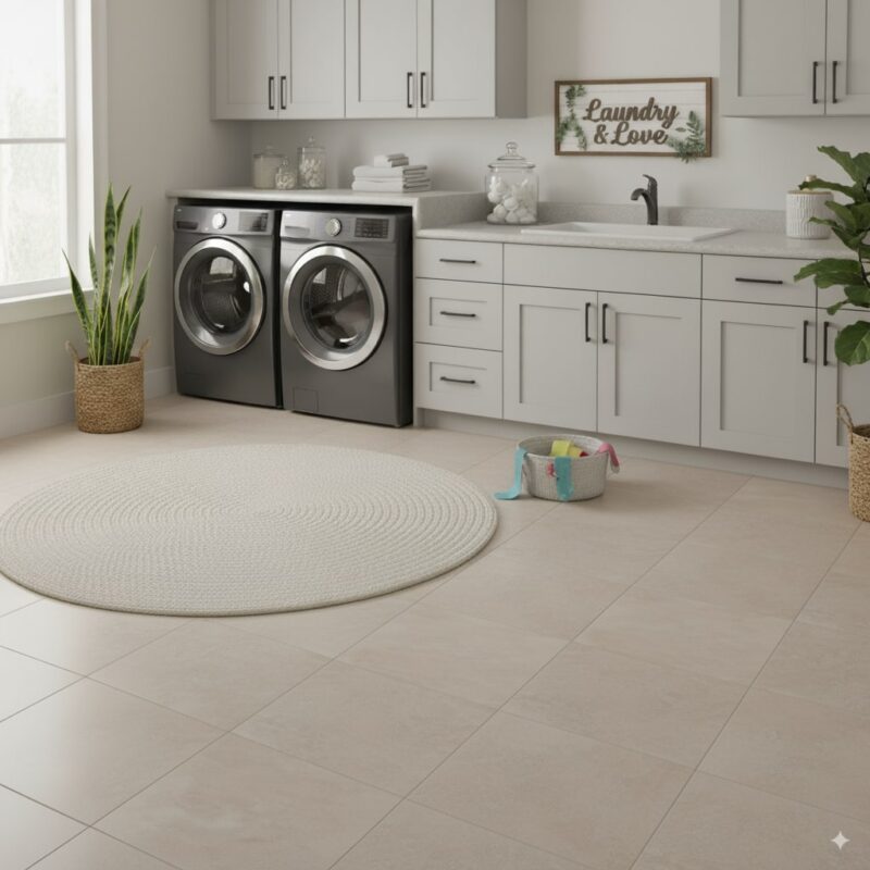 beige porcelain floor tile