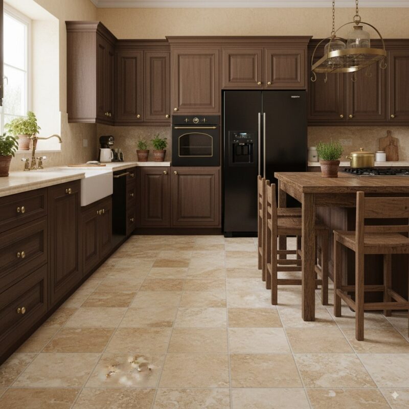 travertine floor tile