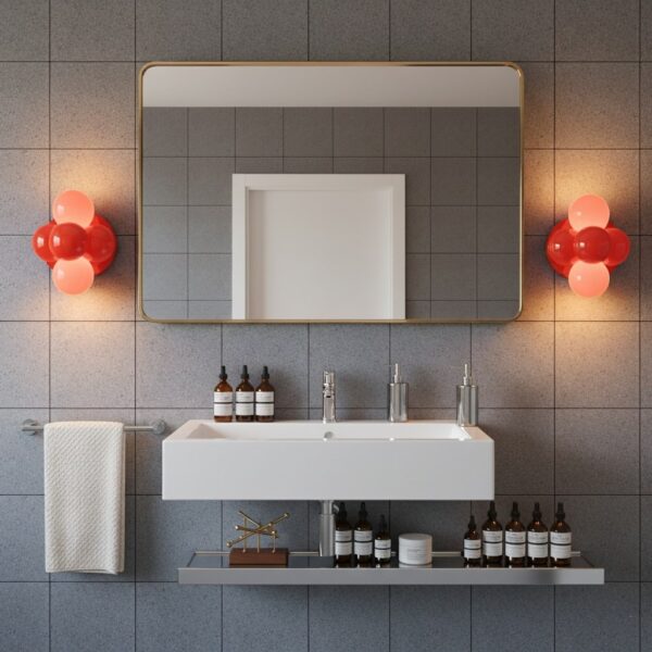 dark gray terrazzo tile