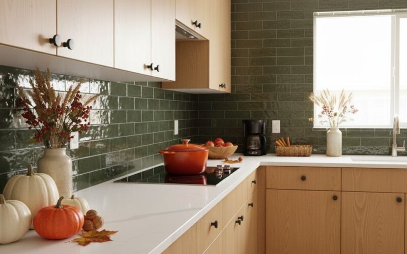 fall themed kitchen wall tile on sale