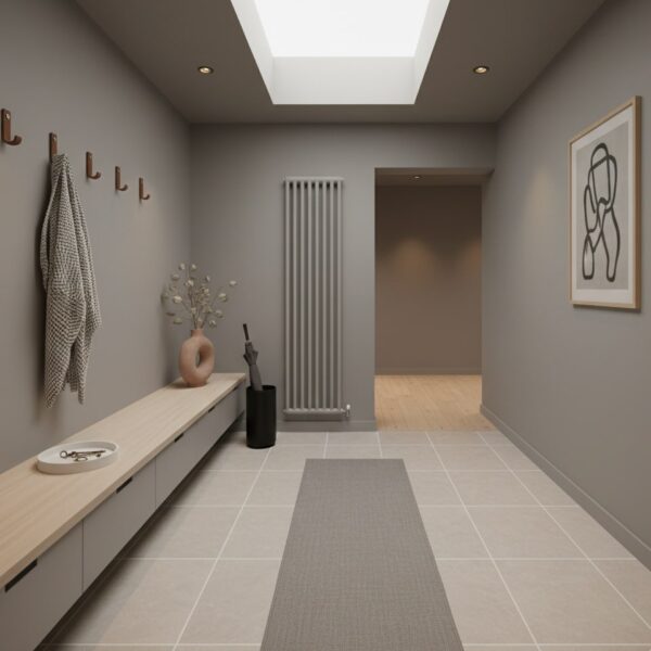 scandinavian mudroom design