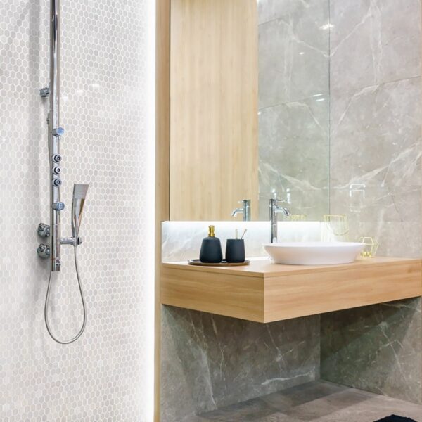 glass shower wall tile