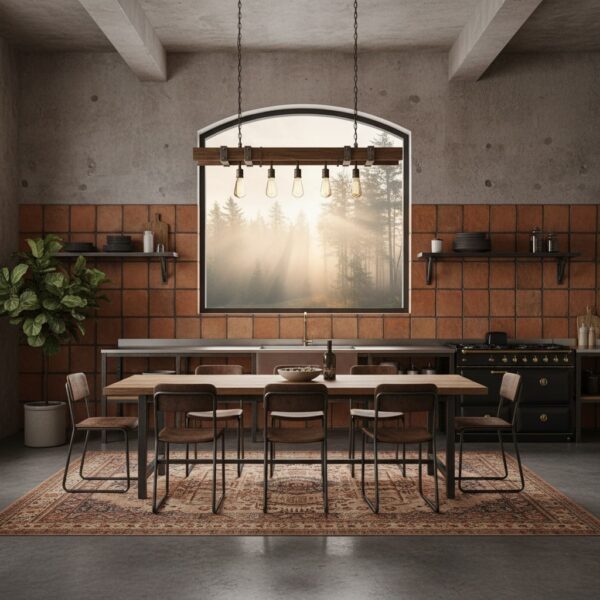 terracotta tile backsplash