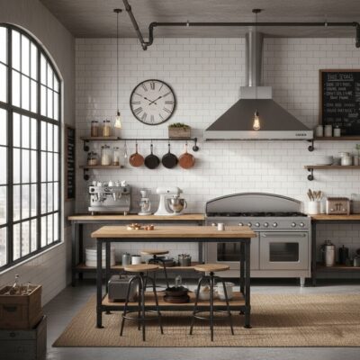 white subway tile backsplash