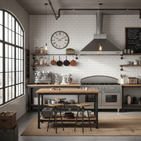 white subway tile backsplash