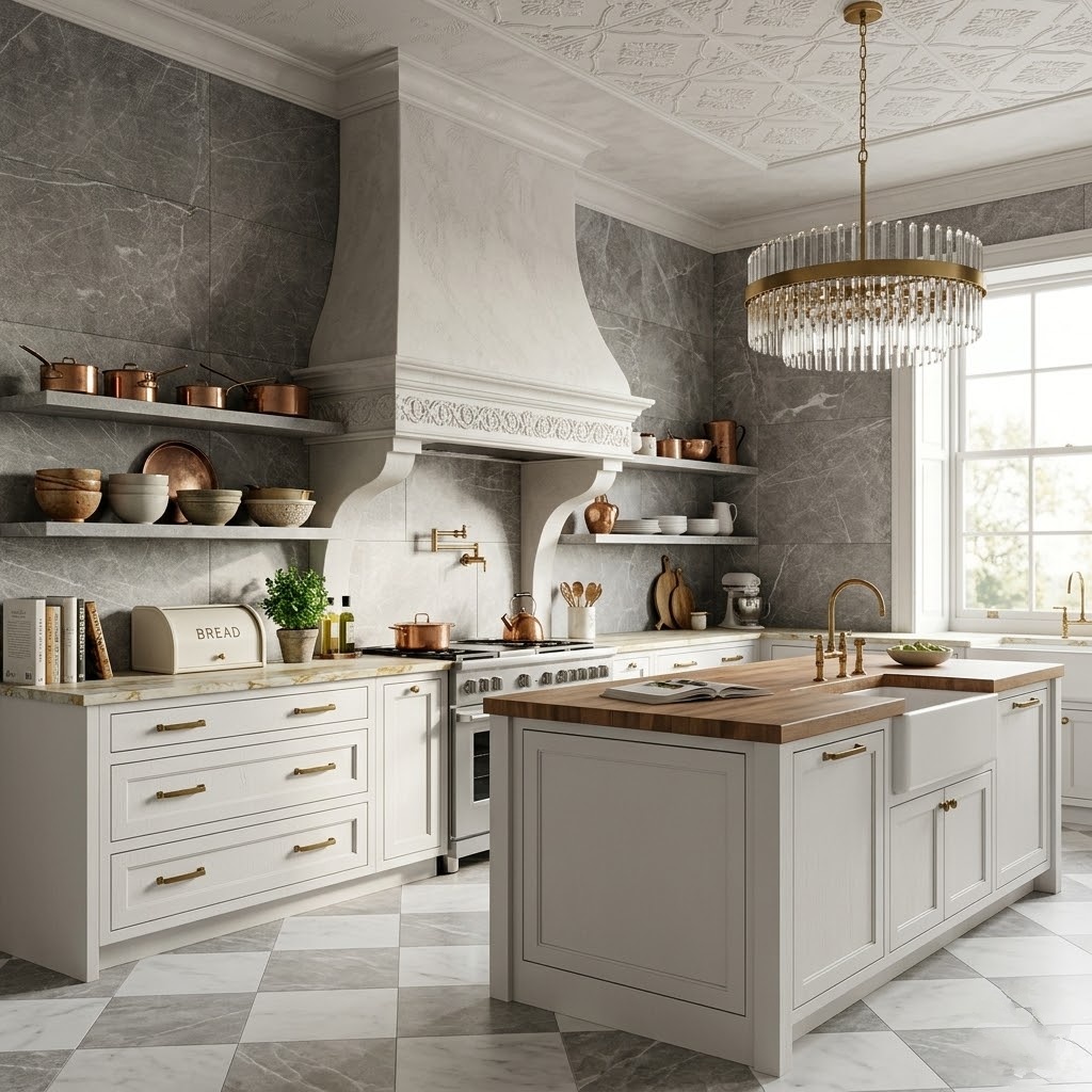 Gray Nero Textured Marble Tile