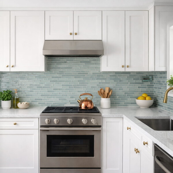 Gray gloss/matte interlocking slides glass mosaic