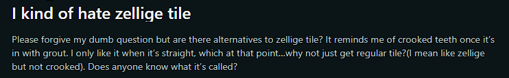 zellige look aesthetics