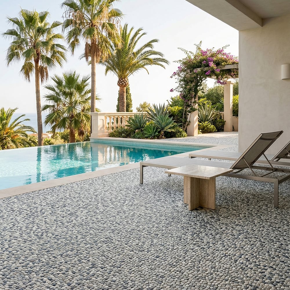 pebble mosaic tiles with free tile samples
