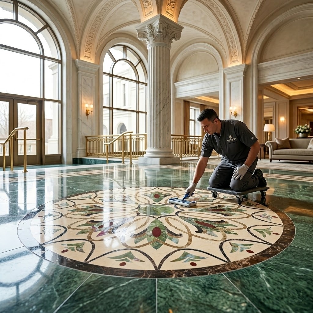 sealing floor medallions